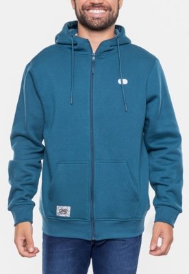 Moletom Ecko Fashion Basic Aberto Azul