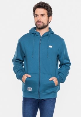 Moletom Ecko Fashion Basic Aberto Azul