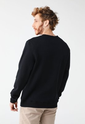 Blusa de Moletom Fechada Element Logo Preta