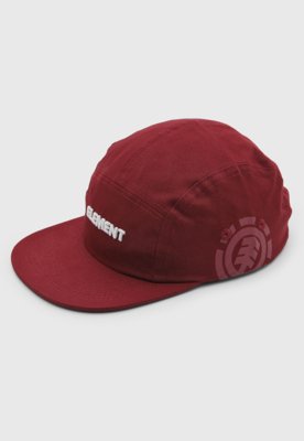 Boné Element Aba Reta Vermelho
