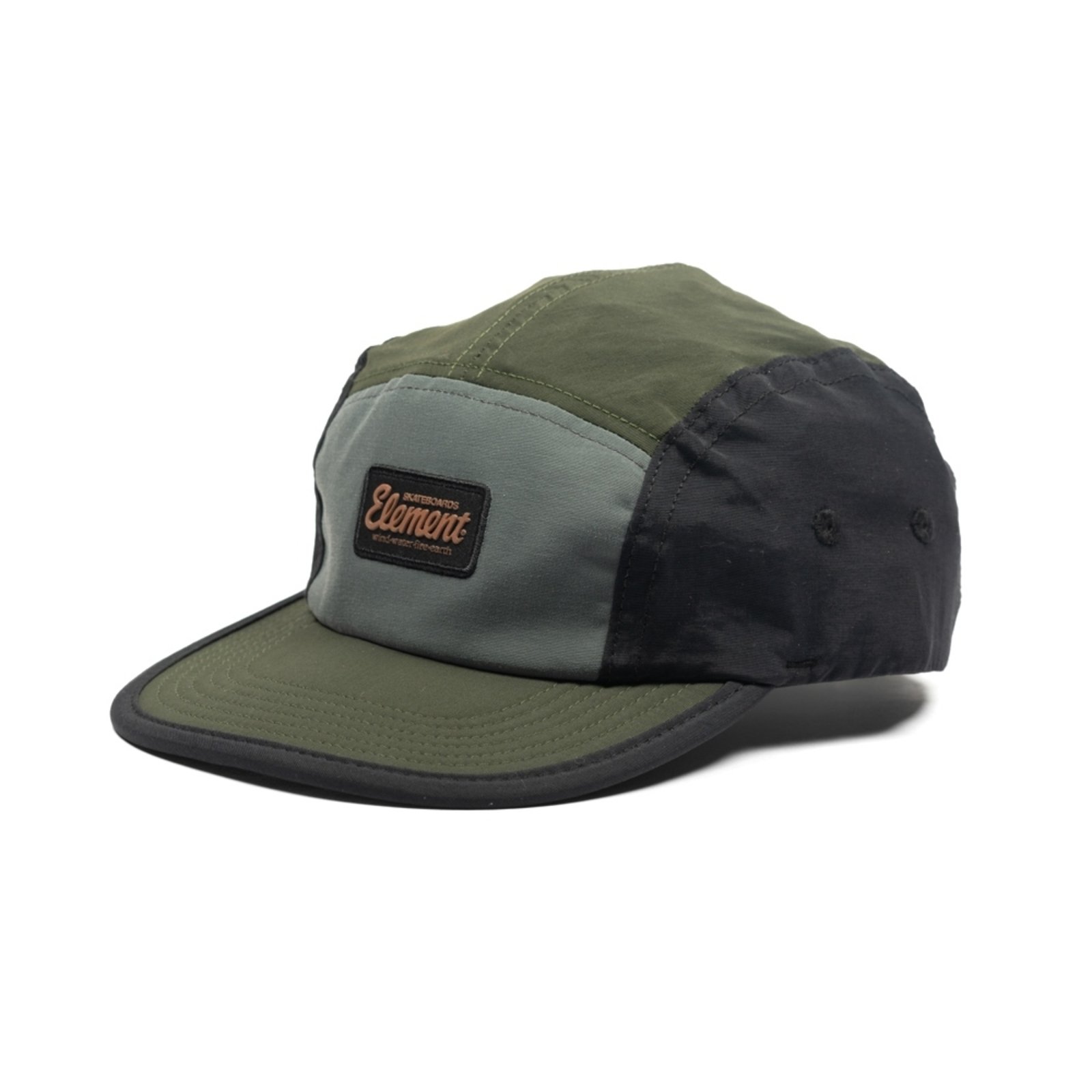 Boné Element 5 Panel Patch Verde Militar