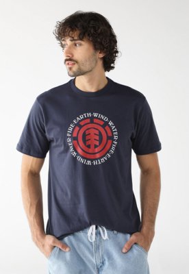 Camiseta Element Reta Logo Azul