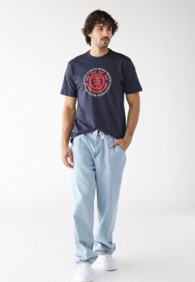 Camiseta Element Reta Logo Azul