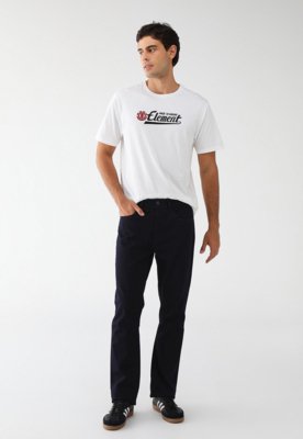 Camiseta Element Reta Logo Off-White