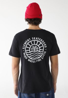 Camiseta Element Reta Logo Preta