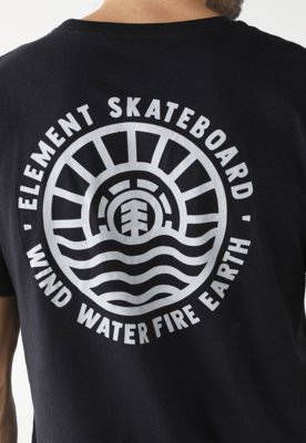 Camiseta Element Reta Logo Preta