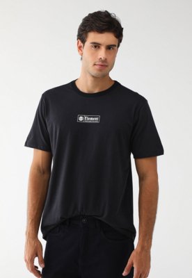 Camiseta Element Reta Logo Preta