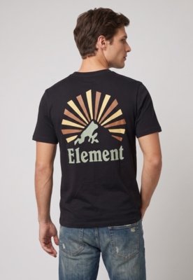 Camiseta Masculina Element Rising Preta