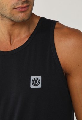 Regata Masculina Element Mini Logo Preta