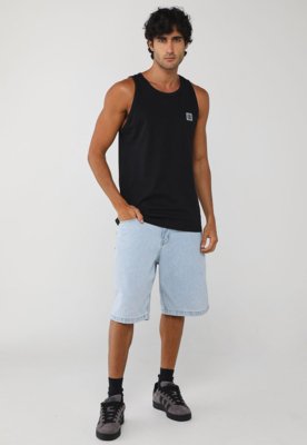 Regata Masculina Element Mini Logo Preta