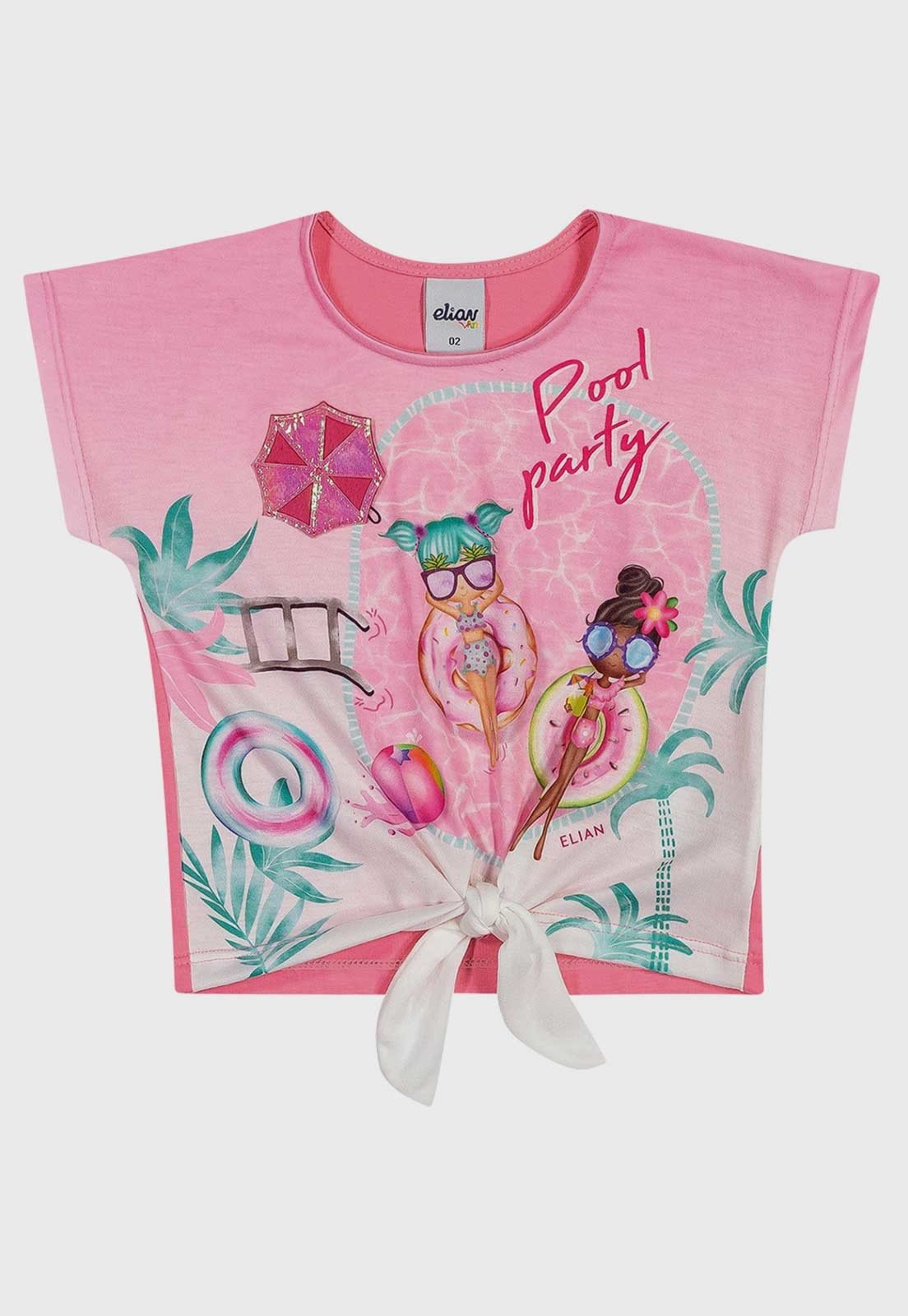 Blusa Infantil Elian Pool Party Rosa - Compre Agora