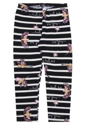 Calça Legging Elian Menina Listrado Preta/Branco é boa?