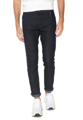 Calça Sarja Ellus 2ND Floor Slim Pespontos Azul Menor preço em Calça Sarja Ellus 2ND Floor Slim Pespontos Azul