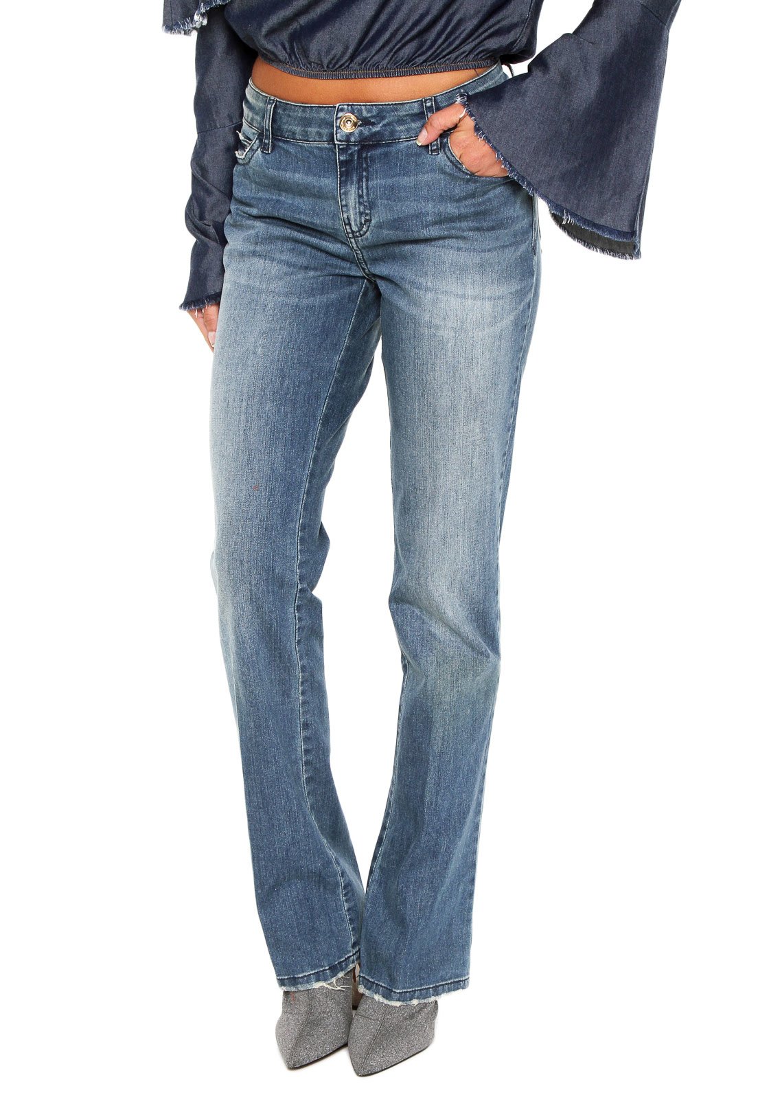 calça jeans ellus feminina cintura alta
