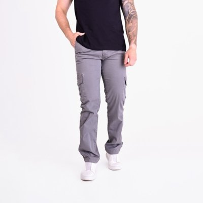 Calça Ellus Cargo Classic Chumbo