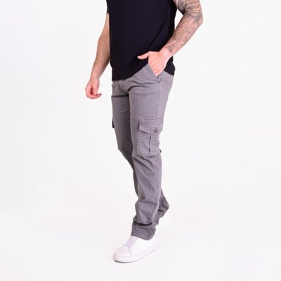 Calça Ellus Cargo Classic Chumbo