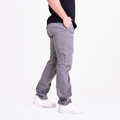 Calça Ellus Cargo Classic Chumbo