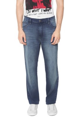 Menor preço em Calça Jeans Ellus Reta Elastic Azul
