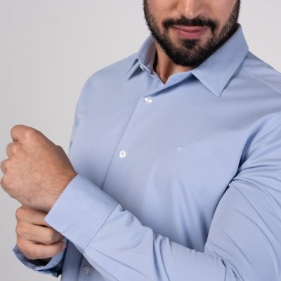 Camisa Tech Ellus Slim Azul Claro
