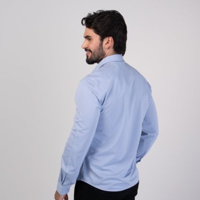 Camisa Tech Ellus Slim Azul Claro
