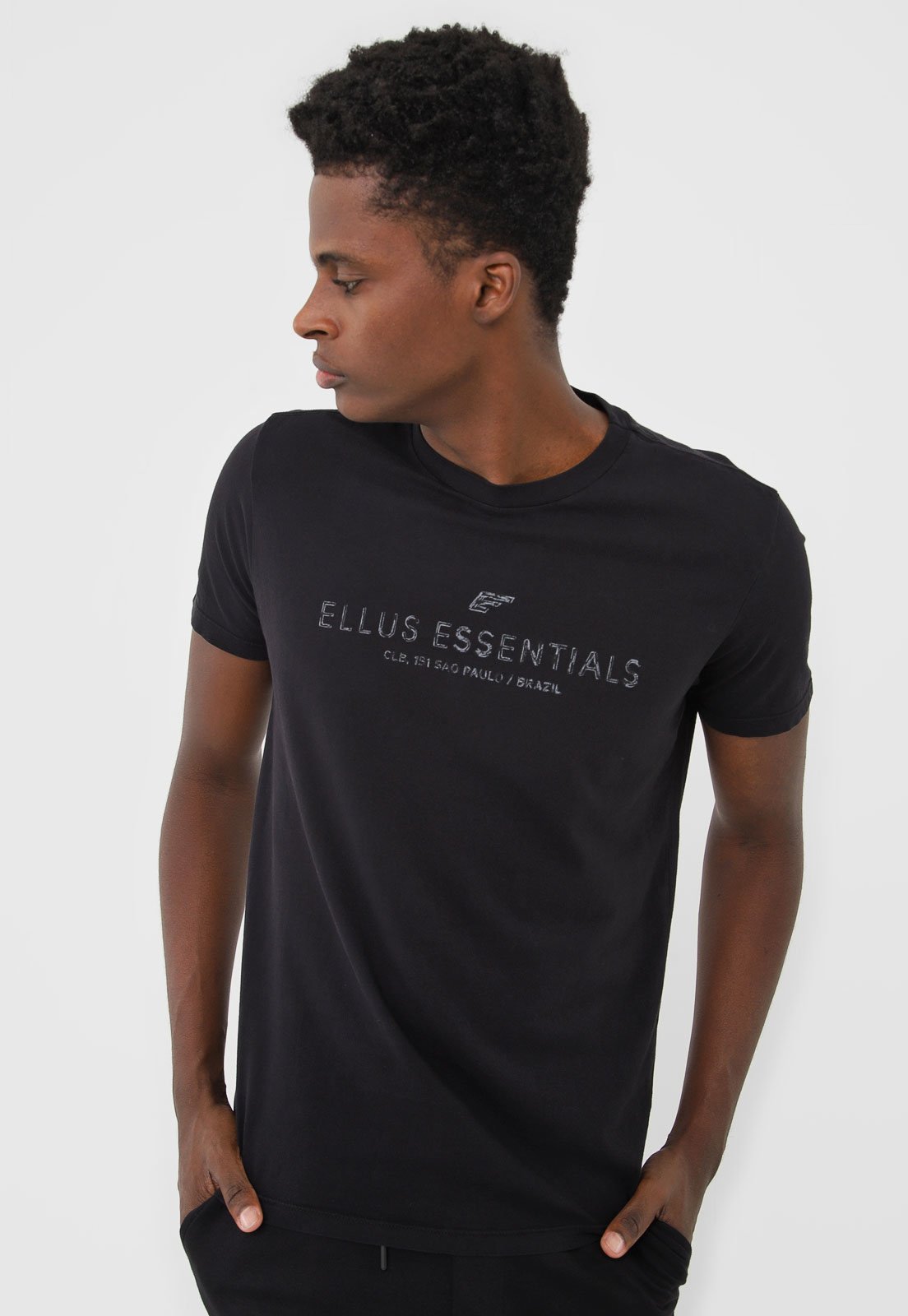 Camiseta Ellus Essentials Preta Compre Agora Dafiti Brasil