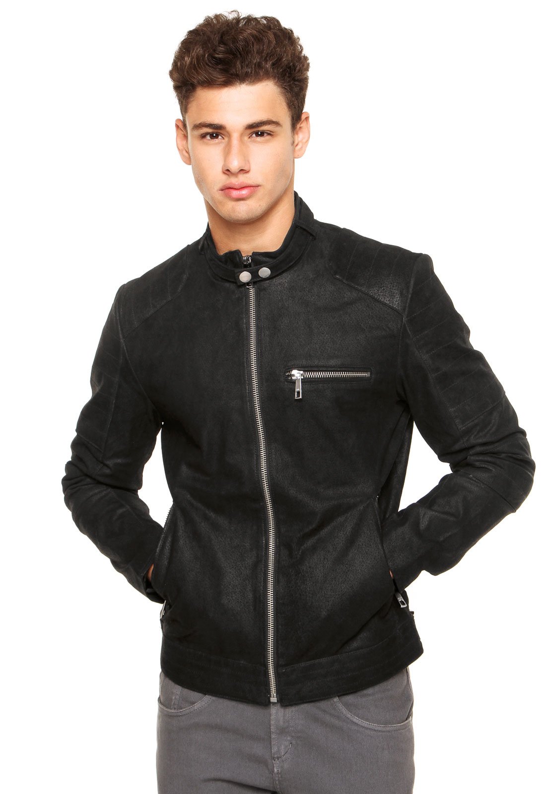 jaqueta de couro ellus masculina preço
