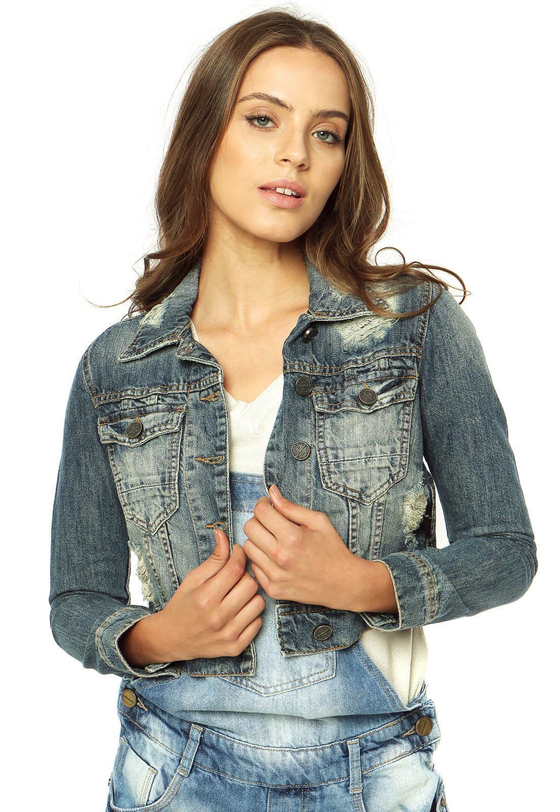 jaqueta jeans ellus feminina
