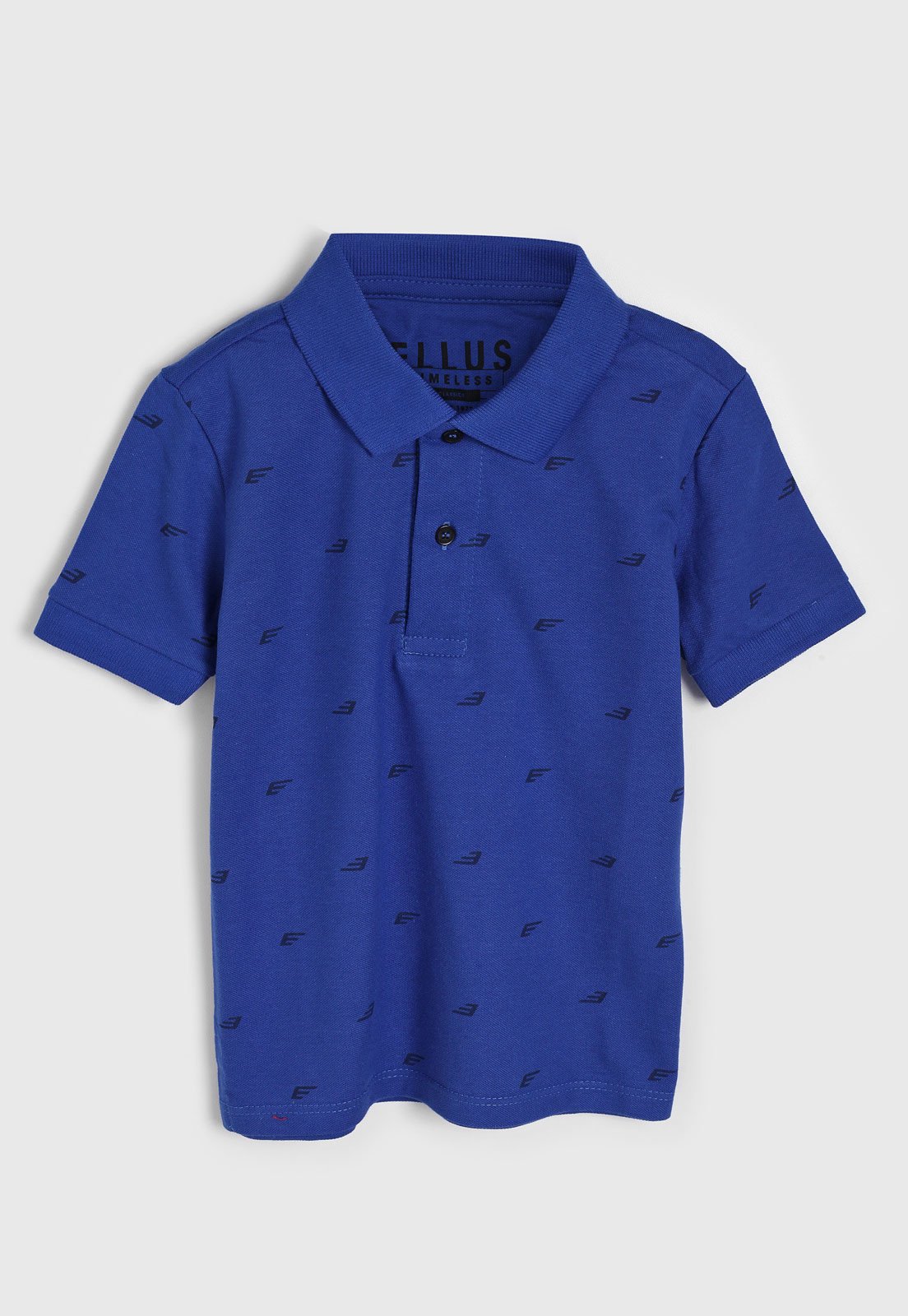 Camisa Polo Ellus Kids Infantil Logo Azul-Marinho - Compre Agora