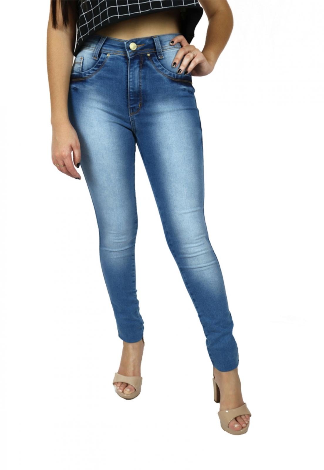 calça jeans cintura alta dafiti