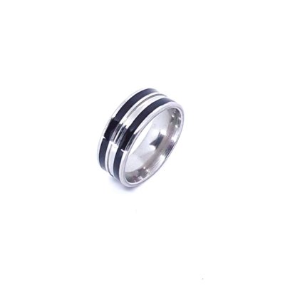 Anel Black Stripe Menor preço em Anel Black Stripe