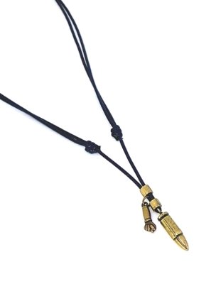 Colar Empório Top Cordão Cerado Bala e Figa Preto Menor preço em Colar Empório Top Cordão Cerado Bala e Figa Preto