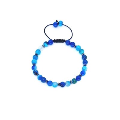 Pulseira Empório Top Pedra Natural Especial Azul Menor preço em Pulseira Empório Top Pedra Natural Especial Azul