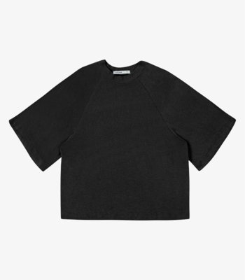 Blusa Feminina Raglan Viscotricot e Ribana Endless Preto