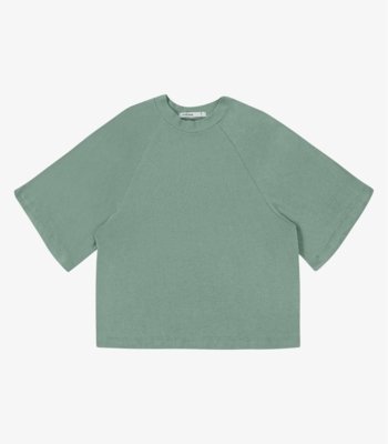 Blusa Feminina Raglan Viscotricot e Ribana Endless Verde