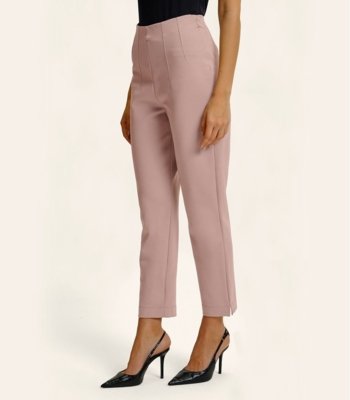 Calça Feminina Reta Ponto Roma Endless Rosa