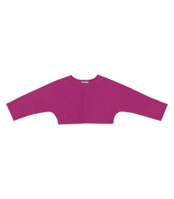 Cropped Manga Longa Feminino Endless Roxo