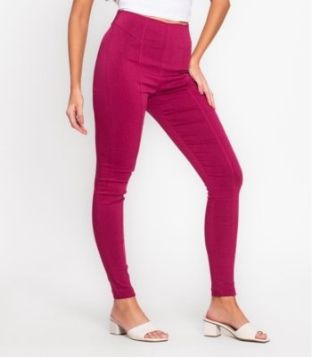 Legging Feminina Em Bengaline Endless Rosa