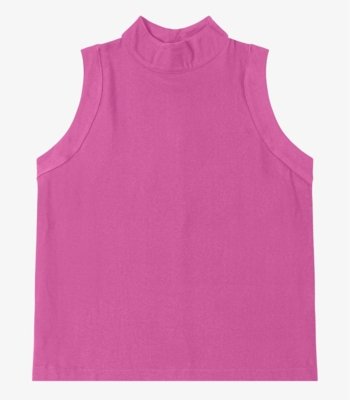 Regata Feminina Gola Alta Endless Rosa