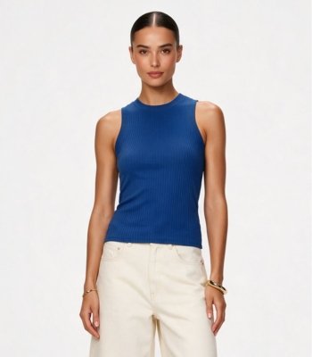 Regata Feminina em Ribana Endless Azul