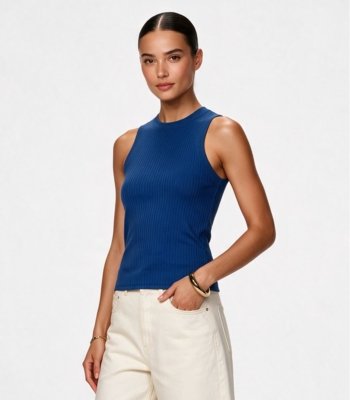 Regata Feminina em Ribana Endless Azul