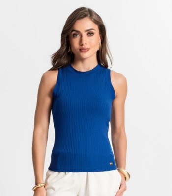 Regata Feminina em Ribana Endless Azul