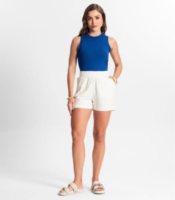 Regata Feminina em Ribana Endless Azul