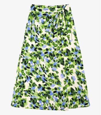 Saia Longa Estampada Endless Verde