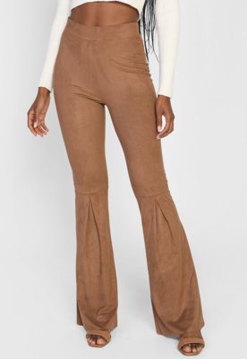 Calça clearance suede flare