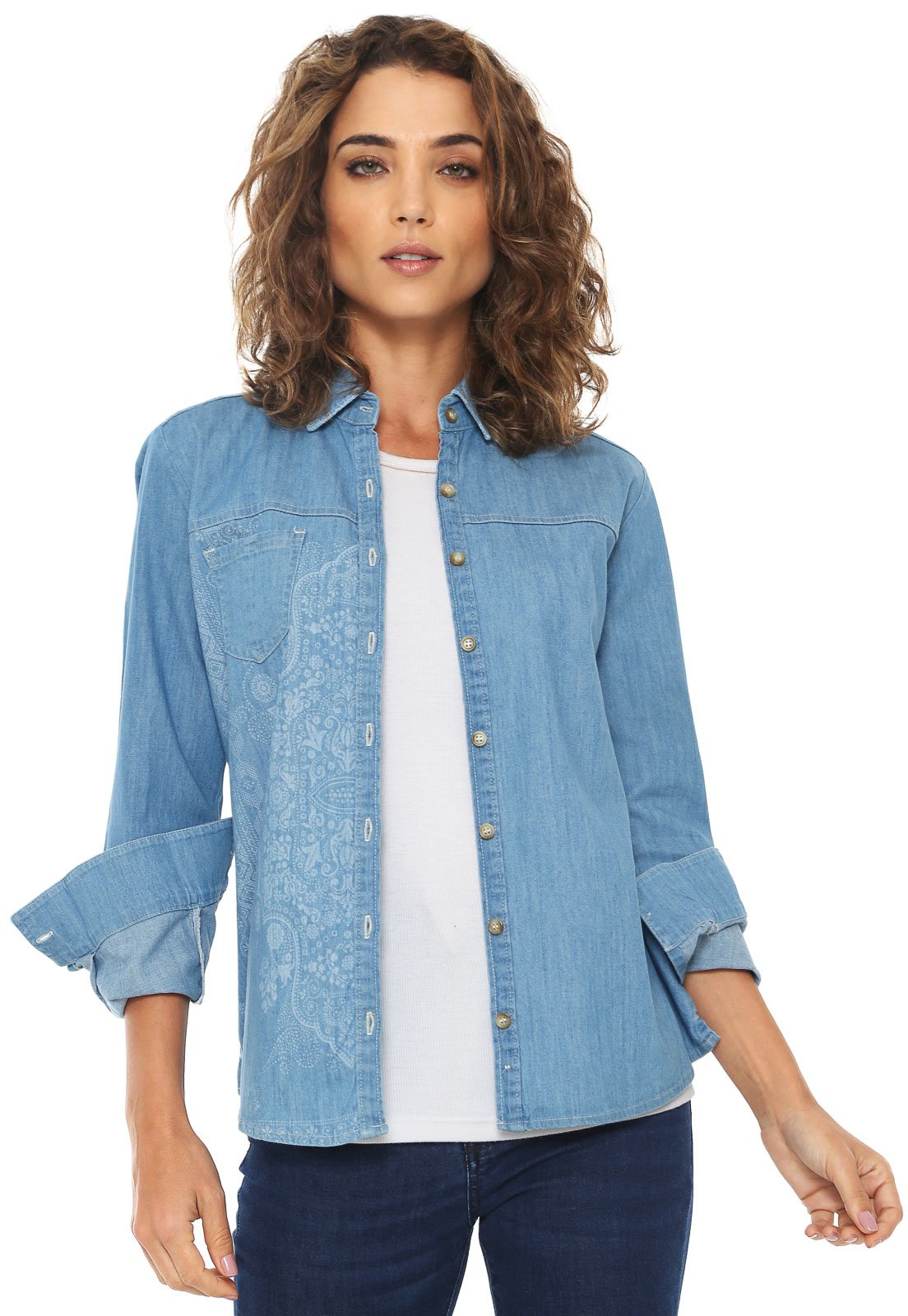 camisa jeans enfim