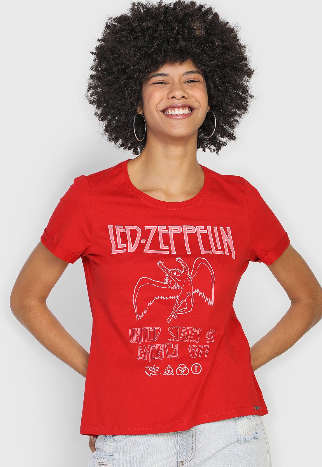 camiseta led zeppelin united states of america 1977