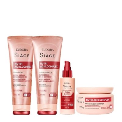 KIT EUDORA SIÀGE NUTRI ACID 4 PRODUTOS