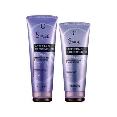 Kit eudora Siáge Acelera Crescimento - Shampoo e Cond