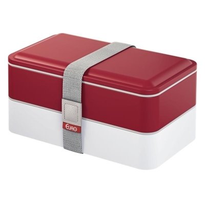 Menor preço em Marmita Dupla Vermelha 1,2L Lunch Box Fit Euro