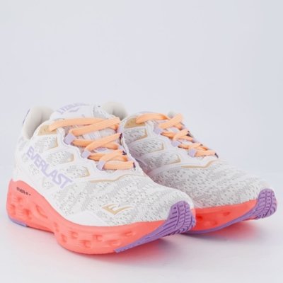Tênis Everlast Climber Run Feminino Branco e Rosa